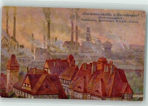 Hindenburg sign. Heimatverlag Oberschlesien Donnermarckshütte Zech