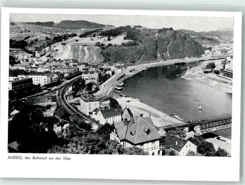 Usti nad Labem Bahnhof Aus Jahrweiser Schönes Sudentenland