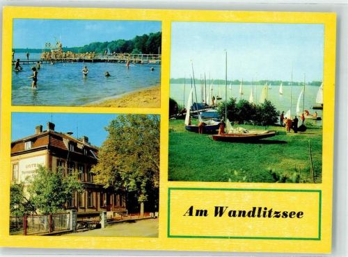 Wandlitz Seglerhafen d. SG Wandlitzsee Hotel Terrasse am See Strandbad