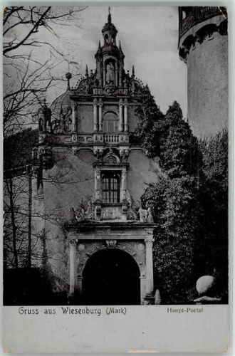 Wiesenburg 1907 Hauptportal