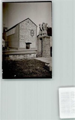Godramstein Kirche Kriegerdenkmal Ehrenmal Soldaten Ort handschriftlich Foto Original aus Archiv eines Ansichtskartenverlags