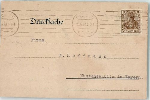 Neukölln 1913 Verband der deutschen Tücher-Fabrikanten Rundschreiben Drucksache