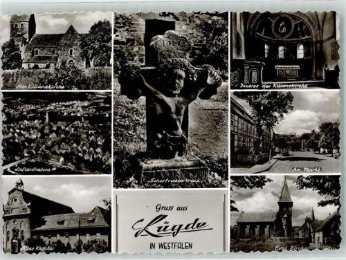 Lügde Alte Kilianskirche Altes Kloster Scharfrichterkreuz Am Markt Ev. Kirche
