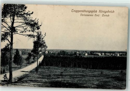 Königsbrück 1910 Truppenübungsplatz Königsbrück verlassenes Dorf Zietsch