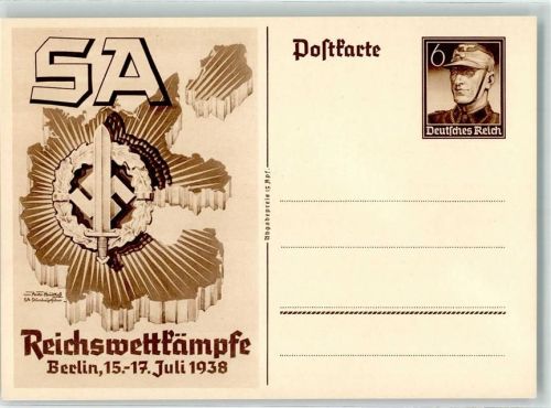 Berlin Mitte Reichswettkämpfe 1938 SA Schwert