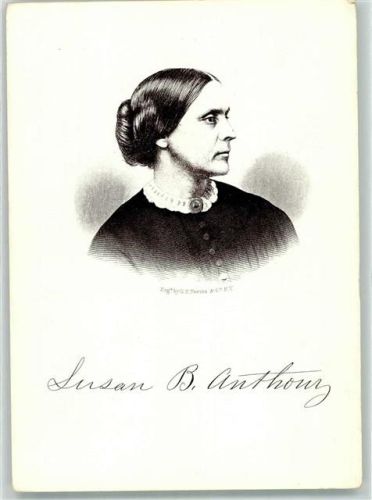 Susan B. Anthony Autogramm