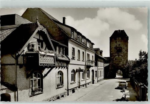 Ladenburg Gasthaus zum Martinstor Oldtimer Motorrad
