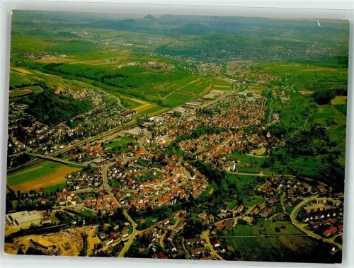 Uhingen 1989 Fliegeraufnahme von Uhingen