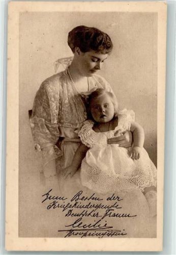 mit Prinzessin Alexandrine Autograph Kriegskinder Spende