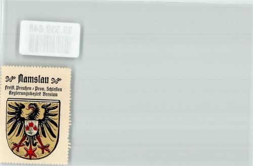 Namslau Wappen Namslau Freist. Preußen Prov. Schlesien