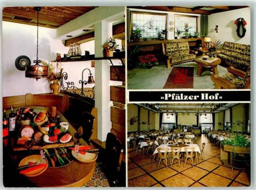 Römerberg Gasthaus Pension Pfälzer Hof Schwegenheimer Straße 11 Werbekarte