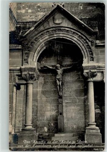 Avion 1916 Kirche Kruzifix Feldpost WK I