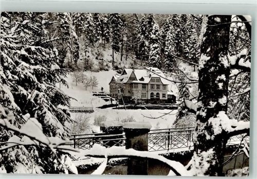 Raumünzach Hotel Wasserfall Winter