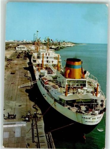 Beira 1978 Hafen Dampfschiff Croix du sud