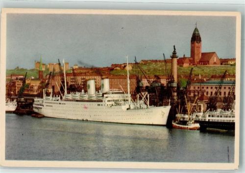 Göteborg M.S. Gripsholm Hafen Aussichtsturm Kirche