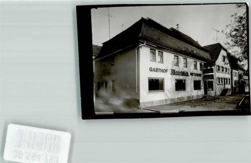 Marktheidenfeld Ort handschriftlich Gasthaus Mainblick Foto Original aus Archiv eines Ansichtskartenverlags