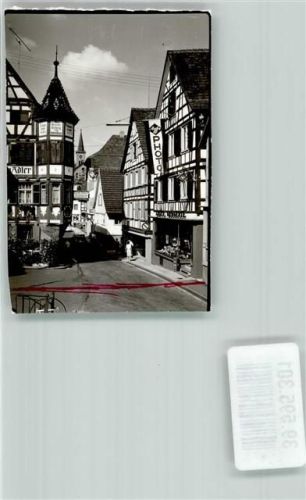 Schiltach Gasthaus Adler Photo Geschäft Kirche Ort handschriftlich Foto Original aus Archiv eines Ansichtskartenverlags