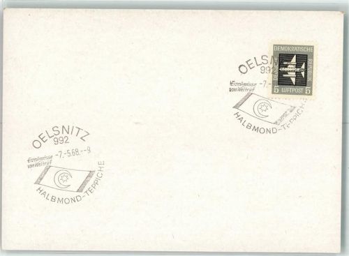 Oelsnitz Sonderstempel Halbmond Teppiche