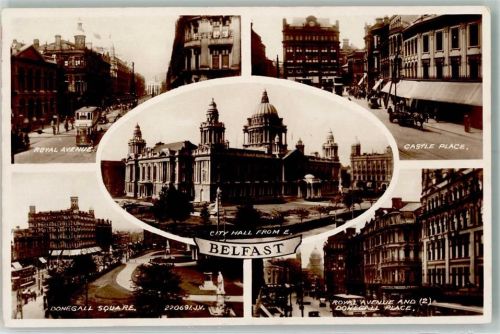 Belfast Rathaus Straßenbahn Royal Avenue Donegall Square