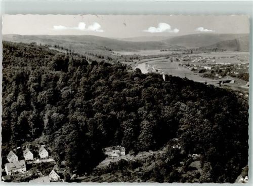 Laubach Foto Original aus Archiv eines Ansichtskartenverlags Vogelschau Ort handschriftlich
