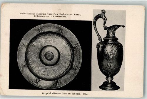 Amsterdam Krug Untertasse aus vergoldetem Silber Rijksmuseum