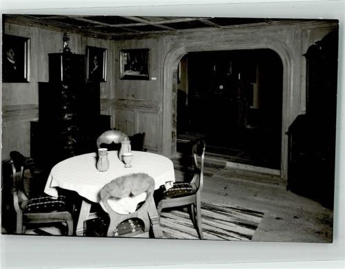 Weiler-Simmerberg Museum Wandbild Tisch Stuhl Ort handschriftlich Foto Original aus Archiv eines Ansichtskartenverlags