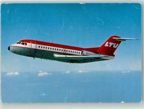 Fokker F28 Fellowship Kurzstrecken-Verkehrsflugzeug Fliegeraufnahme Deutschland