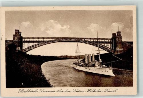 Levensau Hochbrücke Kaiser-Wilhelm-Kanal Dampfer