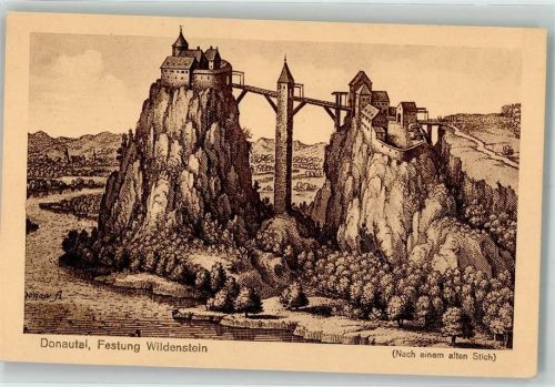 Leibertingen Burg Wildenstein nach Stich auf AK