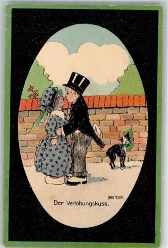 1923 Der Verlobungskuss Französische Bulldogge