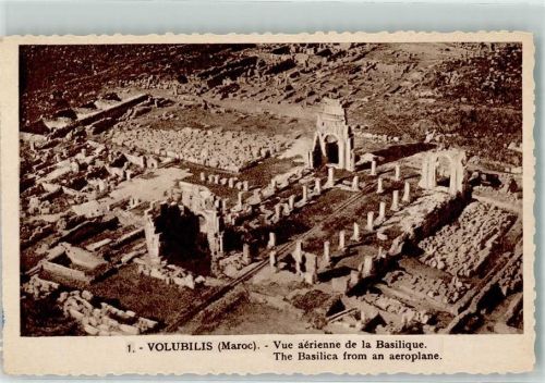Volubilis Fliegeraufnahme The Basilica