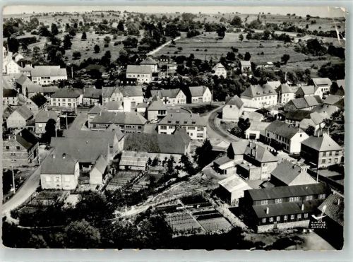 Volmunster 1962 Fliegeraufnahme Foto AK