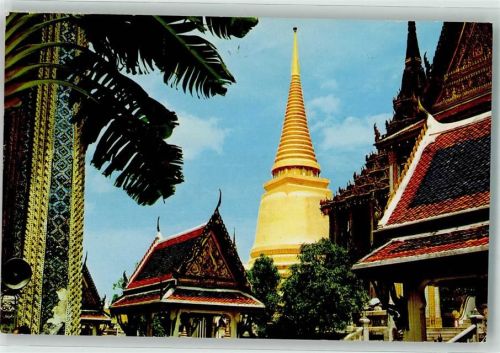 Bangkok 1983 Main high Chdeee at Wat Phra Keo Tempel