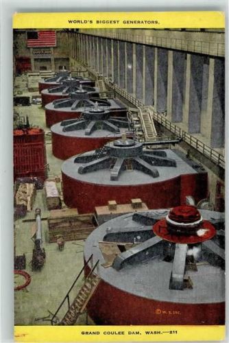 Seattle Grand Coulee Dam Powerhaus Genaratoren