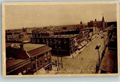 Wichita 1910 Foto AK Main Street