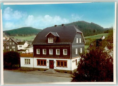 Feudingen Gasthaus zum Lahntal Foto Original aus Archiv eines Ansichtskartenverlags