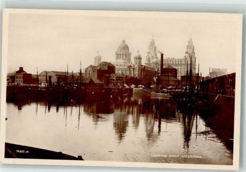 Liverpool Hafen Canning Dock Foto AK