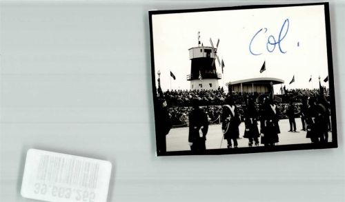 Sennelager 1977 Besuch Queen Elizabeth II Winningmühle Parade Truppe Soldaten Uniform Militär Fahnen Ort handschriftlich Foto Original aus Archiv eines Ansichtskartenverlags