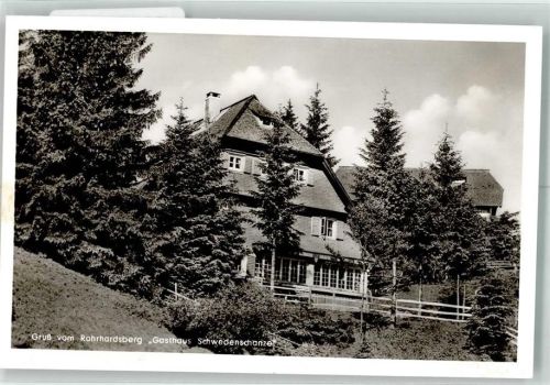 Rohrhardsberg Gruß vom Rohrhardsberg Gasthaus Schwedenschanze Hüttenstempel