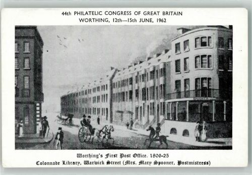 Chichester 1962 Postamt Philatelic Congress of Great Britain 1962 Worthing