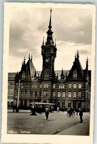 Elbing Rathaus Foto AK