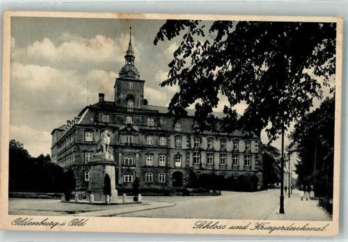 Oldenburg 1939 Schloss Kriegerdenkmal