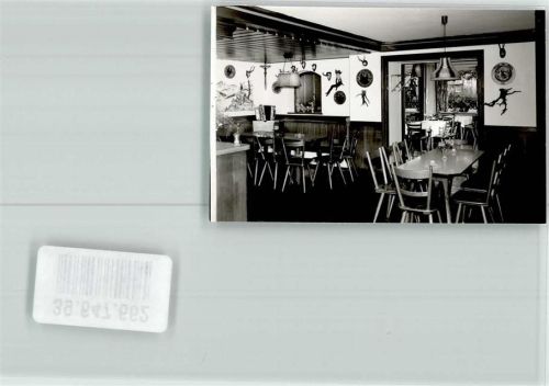 Burgberg Gasthaus Kreuz Gaststube Foto Orginal aus Archiv eines Ansichtskartenverlags Ort handschriftlich
