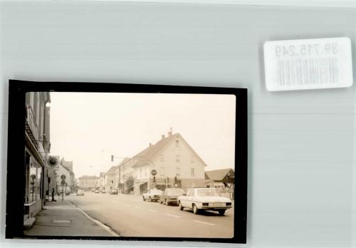 Illertissen Straße Auto Geschäft Ort handschriftlich Foto Original aus Archiv eines Ansichtskartenverlags