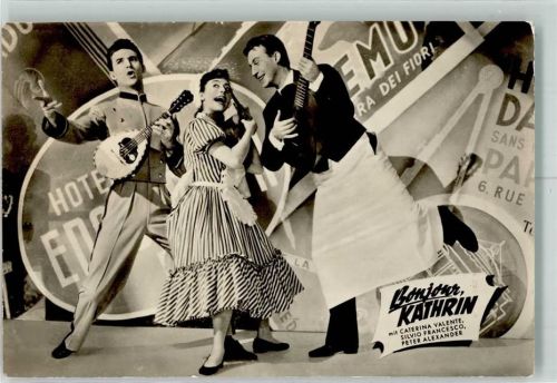 Caterina Valente Silvio Francesco Peter Alexander in Bonjour Kathrin Progress VEB Nr.164