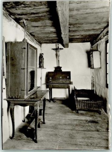 Dülmen Augustinerkloster Leidenszimmer der A. K. Emmerick Bett Kreuz Schrank Schreibtisch