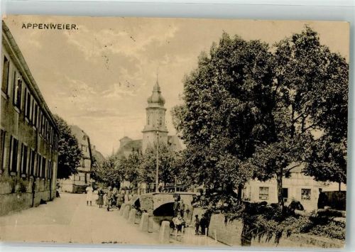 77767 W7604 Appenweier 1914 - Kirche Feldpost WK I