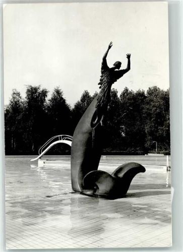 Bocholt Schwimmbad Denkmal Foto Original aus Archiv eines Ansichtskartenverlags Ort handschriftlich