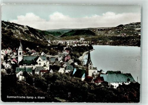 Kamp-Bornhofen mit Kloster und Pfarrkirche St. Nikolaus Verlag Edm. von König Nr. 7721