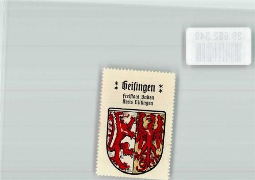 Geisingen Freistaat Baden Kreis Villingen